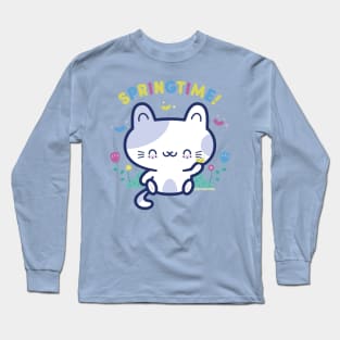 Springtime Kitty Long Sleeve T-Shirt